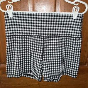 aerie checkered biker shorts